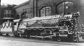 SAR Class 15E No 2878. Decorated by Henschel to mark the 23000th locomotive built by them. This l...
