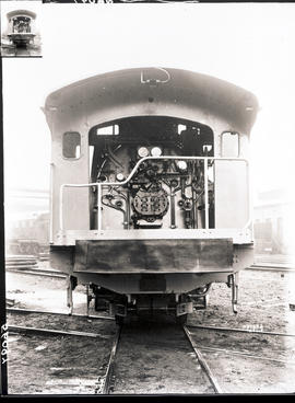 SAR Class 19D No 2506-2525 built by Fried Krupp No 1618-1637 in 1937. Rear view of engine.