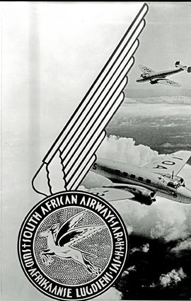 
Two SAA Junkers Ju-86 aircraft with South African Airways logo. Artwork.

