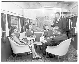 "1963. Blue Train lounge car."