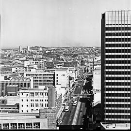 Port Elizabeth, 1972. View of city centre towards the City Hall.