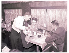 "1946. Blue Train dining car."