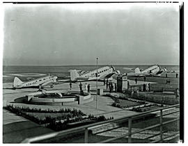 Johannesburg, 1936. Rand airport. SAA Airspeed Envoy ZS-AGA 'General JW Janssens', SAA Junkers Ju...