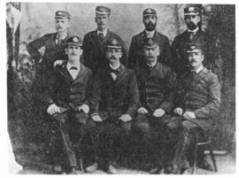 Kimberley, 1885. CGR police. From South African Railway Magazine 1910.