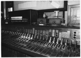 Interior of signal cabin.