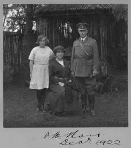 
Sir William Hoy in uniform with his family.
