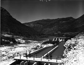 Tulbagh district, 1952. Government water scheme at Tulbaghkloof.