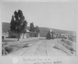 Hex River, 1896. Pay and provision train at station.