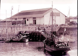 Lourenco Marques, Mozambique, 1931. Fishing boat basin.