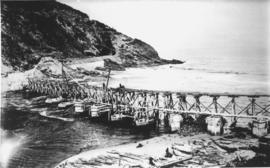 Wilderness, 10 February 1927. Kaaimansrivier bridge under construction.