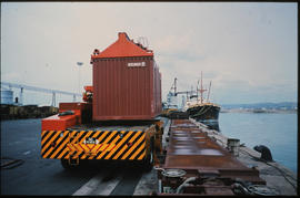 
SAR No PV4638 side loader loading container.
