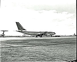 Johannesburg, 1979. Jan Smuts airport. SAA Airbus A300 ZS-SCC 'Waterbok'.