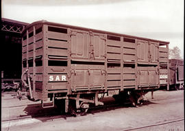 
SAR short double-decker sheep wagon Type JD-1 No 32000, later converted to Type IZ-12.
