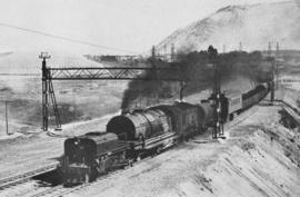 Johannesburg. SAR Class GM on goods train on the Reef.