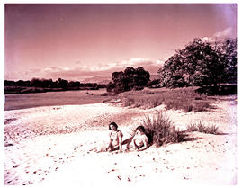 Paarl district, 1952. Relaxing at the Berg River.