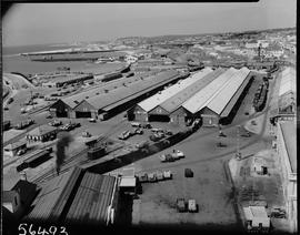 Port Elizabeth, 1950. Railway sheds.
