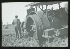 SAR Marshall Colonial Type F tractor stuck in mud.