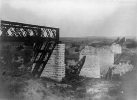 Collection of photographs on bridge damage during Boer War. Vet River Bridge.