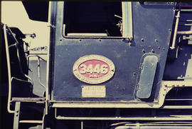 Name plate of SAR Class 25NC No 3446.