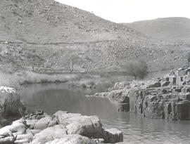 Waterval-Boven, 1938. Elands River just above Elands River waterfall.