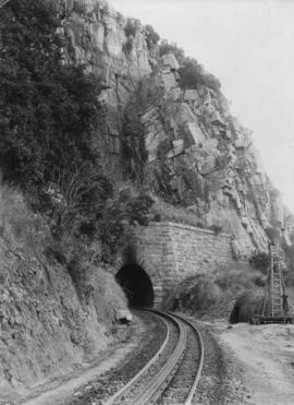 Waterval-Boven tunnel. Eastern portal with watchman's hut.