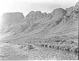 Paarl district, 1947. Du Toitskloof mountains.