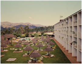Swaziland, January 1974. Holiday Inn hotel near the Swazi Spa. [CJ Dannhauser]