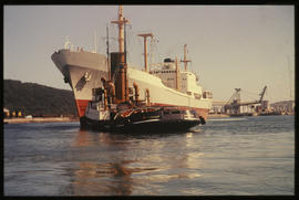 Durban. SAR tug 'T Eriksen' with 'Henrig' in Durban Harbour.