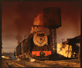 Bloemfontein, March 1985. Steam runs at the locomotive sheds. [L Crafford]