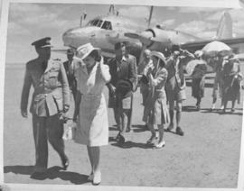 Orange Free State, 8 March 1947. Royal visit to Orange Free State Game Reserve with Vickers Vikin...