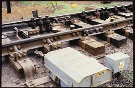 January 1988. Railway track switch.