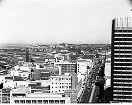 Port Elizabeth, 1972. View over city centre.
