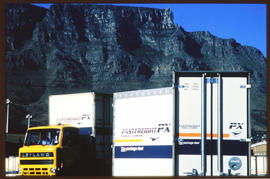 Cape Town, 1988. Fastfreight containers at Culemborg depot.