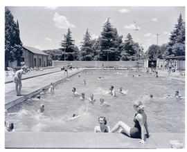 "Kroonstad, 1946. Public swimming pool."