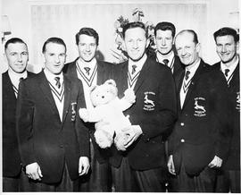 August 1964. South African parachuting Springboks.