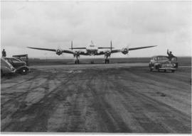 
TWA Lockheed Constellation 'Star of Madrid' ready for  taking off. NC86507. Trans World Airline....