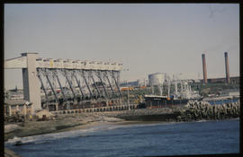 East London, August 1983. Part of grain elevator in Buffalo Harbour. [T Robberts]