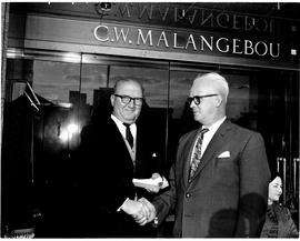 Bloemfontein, June 1964. Opening of CW Malan Building.