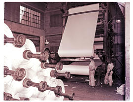 Springs, 1954. Paper and pulp factory interior.