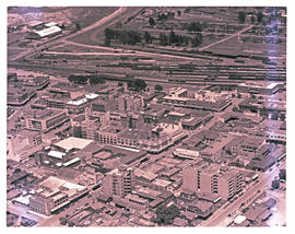 Springs, 1954. Aerial View of business district.