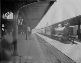 Johannesburg, 1906. CSAR Class 6L-2 No 367, later SAR Class 6C No 562 with main line train in Par...