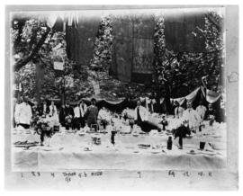 Groot Drakenstein, 1908. CGR catering staff.