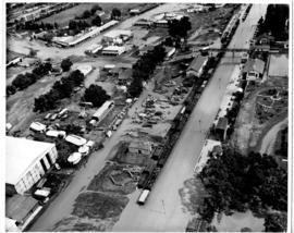 Henneman, 15 March 1948. Aerial view of flood damage.