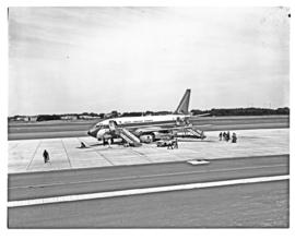 Port Elizabeth, 1975. HF Verwoerd airport. SAA Boeing 737 ZS-SBP 'Nossob'.