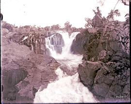 "Nelspruit. Crocodile River waterfall at Boschrand."