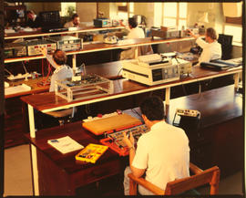 July 1987. Interior of laboratory. [Ivan Naude]