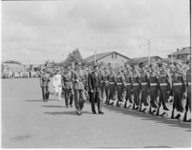 Pretoria, 29 March 1947. Inspection of troops on Station Square.