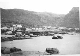 Simonstown, 1860. View of the town over the bay.