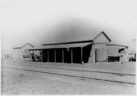 Franschhoek, circa 1905. Station building.