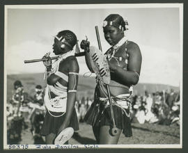 Natal, 1946. Zulu dancing girls.